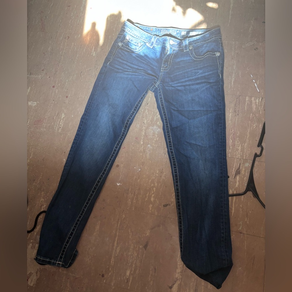 Miss Me skinny jeans with sequin cross details on the back